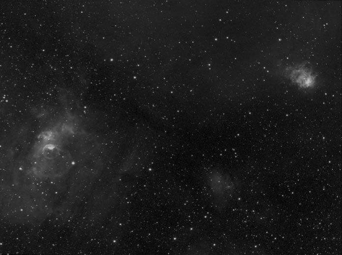 NGC7635, NGC7538 & Sh2-159 in Ha
