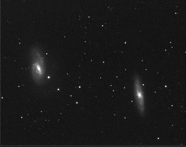 M66 and M65, a pair of galaxies in Leo